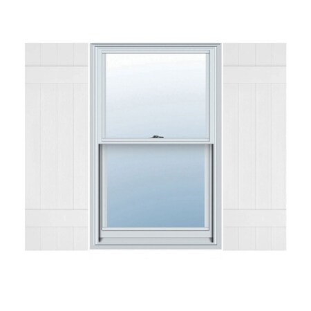Ekena Millwork Lifetime Vinyl, TailorMade 4 Board Joined (2 Batten), Board-n-Batten, Shutter Loks, LJ4C14X05300BW, PR LJ4C14X05300BW
